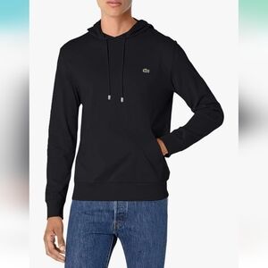 LACOSTE 🐊 Men's Black Hoodie T-shirt NWOT